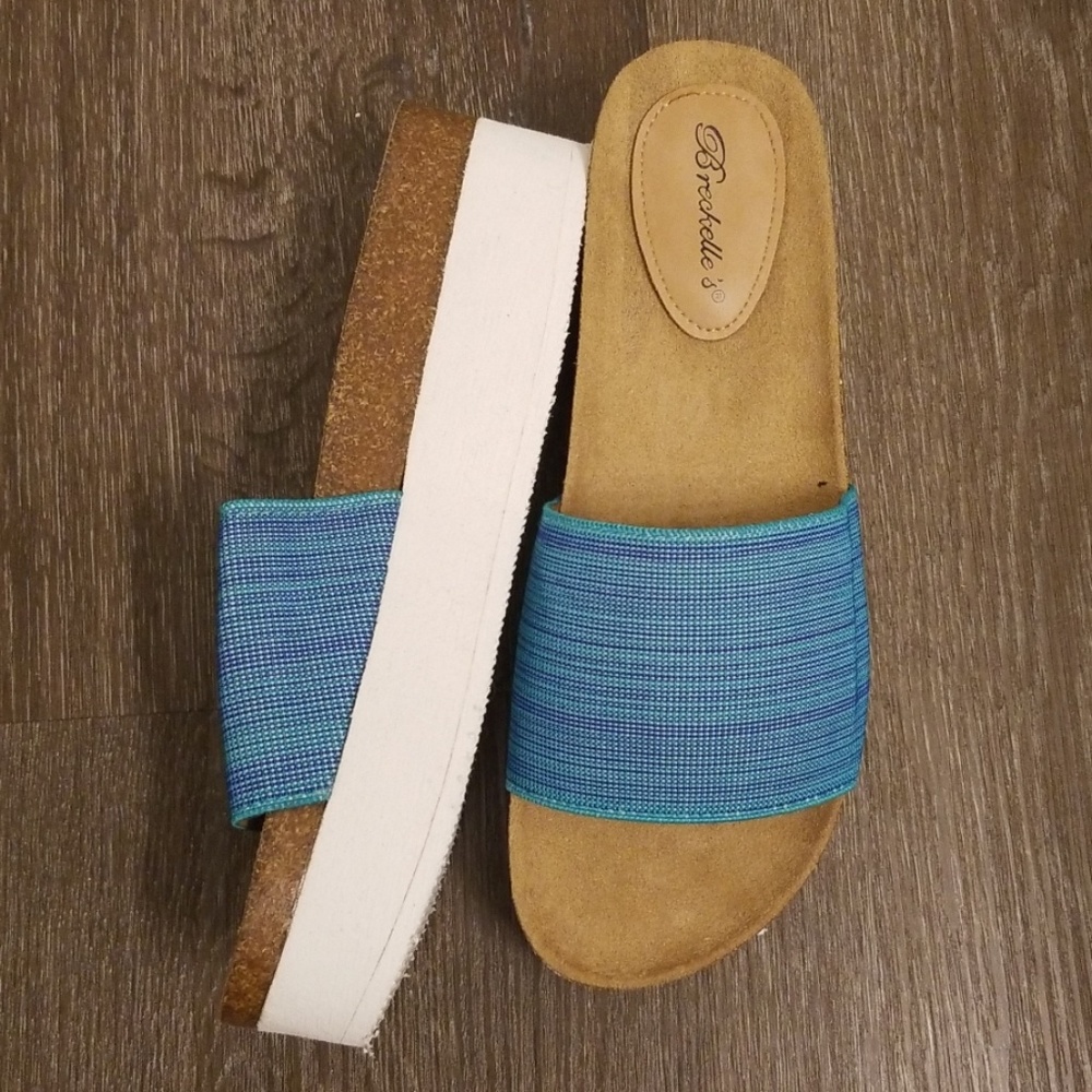 Blue Comfortable Slides